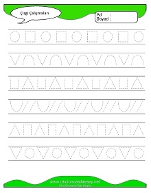 Çizgi Çalışma Sayfaları